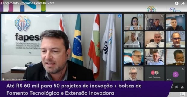Com participação de ministro Marcos Pontes, Fapesc lança Programa Centelha 2