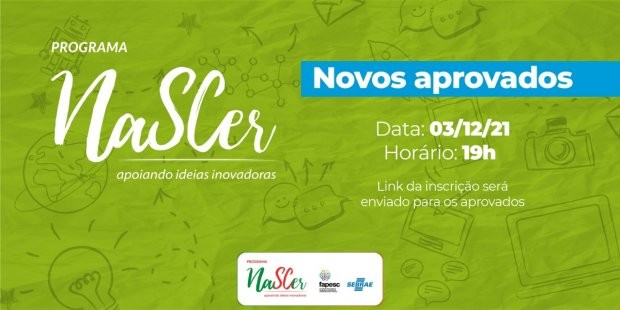 Mentoria dos novos selecionados do Programa Nascer inicia com live nesta sexta-feira