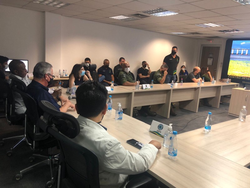 CICC recebe visita de representantes da Agência Brasileira de Inteligência e da Marinha do Brasil