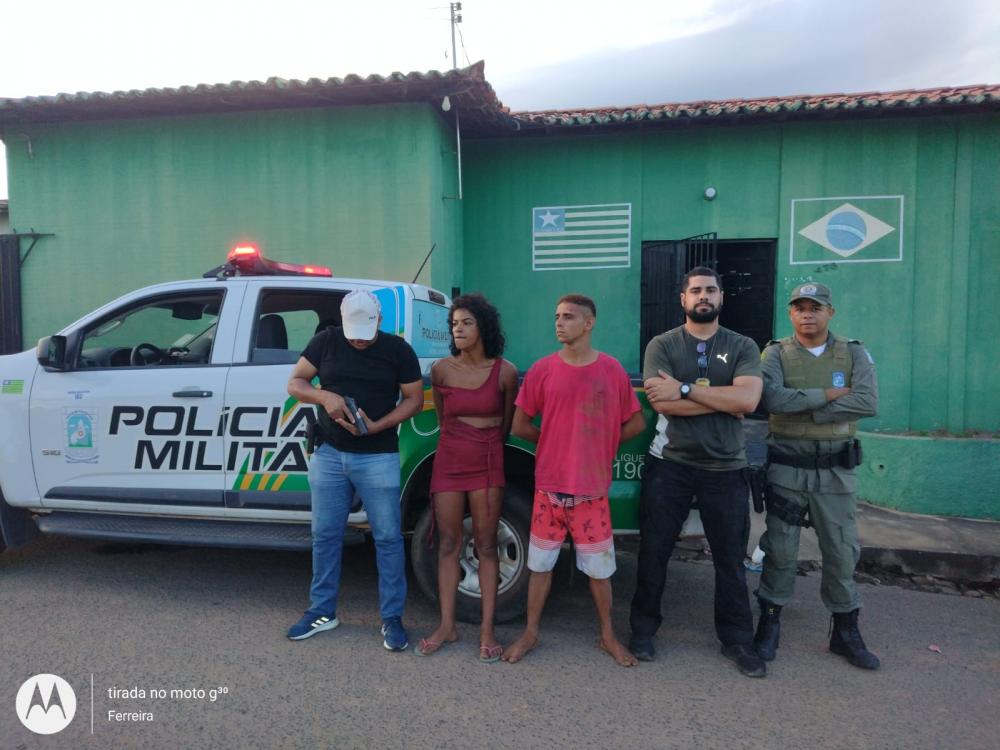 Polícias Civil e Militar prendem casal acusado de matar idoso em Água Branca