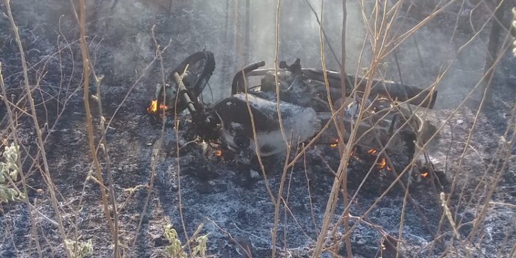 Homem morre e moto pega fogo após acidente na PI 245