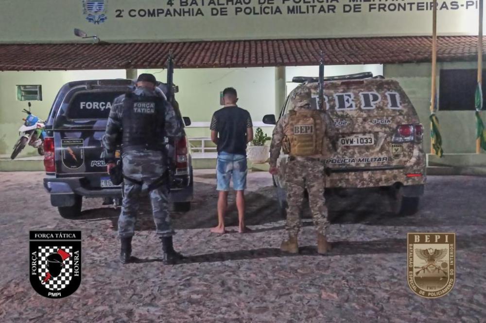 Valentão é preso por agredir policiais, direção perigosa e outros crimes no interior do Piauí