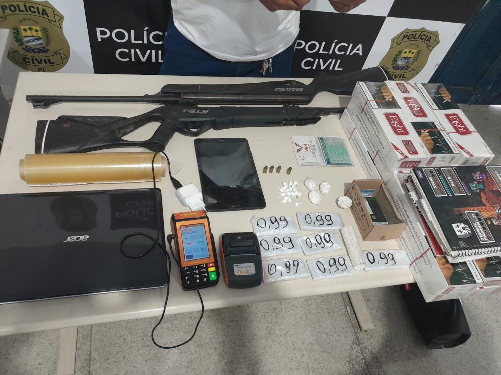 Polícia Civil de Amarante desarticula ponto de venda de drogas e prende suspeitos em Regeneração