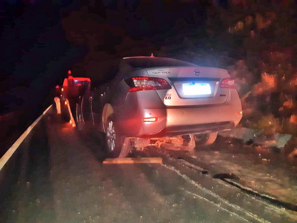 Colisão traseira entre carro e moto em Regeneração deixa duas mulheres feridas de Amarante