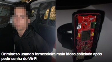 Homem estrangula idosa até a morte após ter senha do wi-fi negada, diz polícia