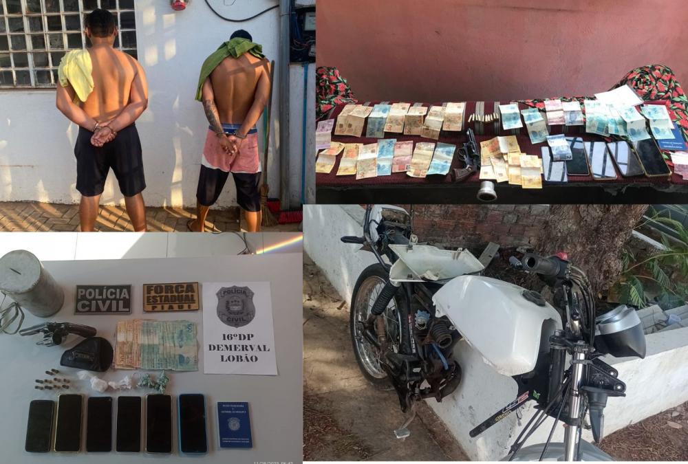 Polícia cumpre mandados e prende quatro pessoas em Demerval Lobão
