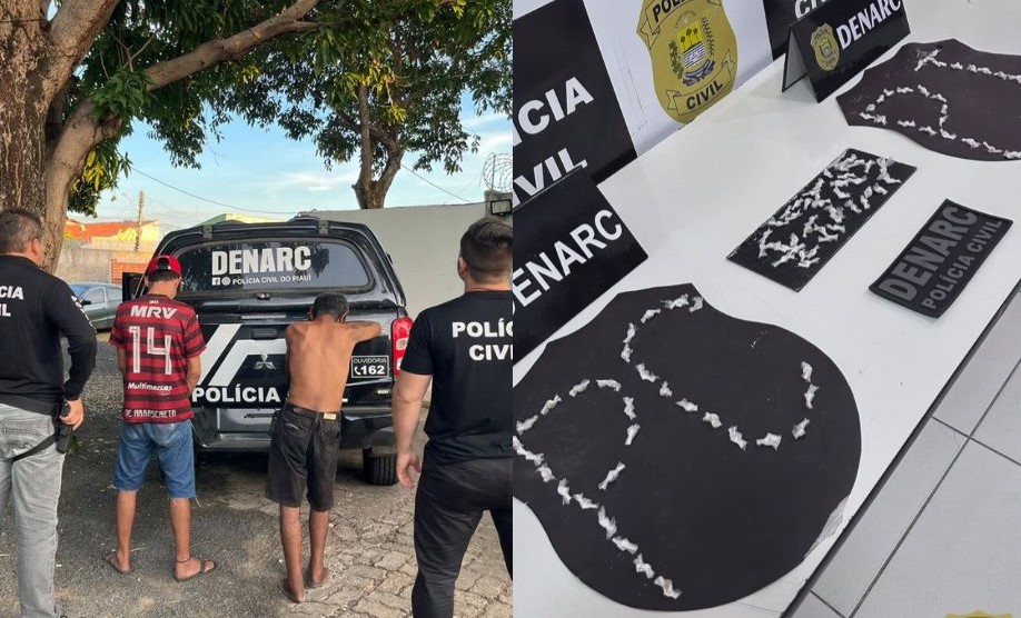 Dupla é presa com mais de 100 invólucros de crack na zona Sudeste de Teresina