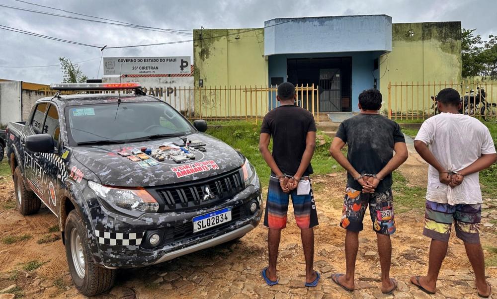 Polícia Militar prende Suspeitos por Tráfico de Drogas e Associação Criminosa em Amarante
