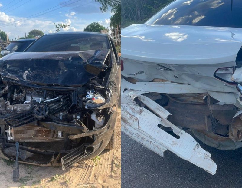 Homem fica gravemente ferido após colisão entre carros na PI 477 em Pedro II