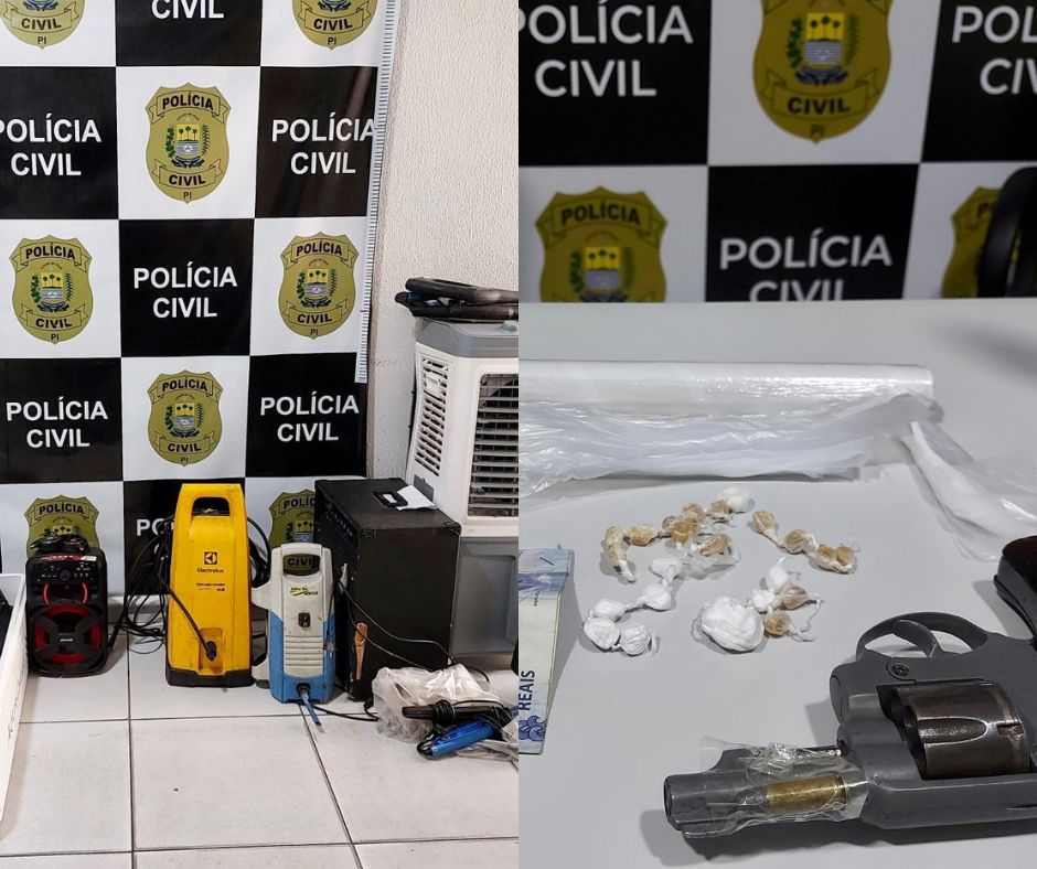 Polícia Civil faz prisão em flagrante e apreende drogas e armas de fogo no Sul do Piauí