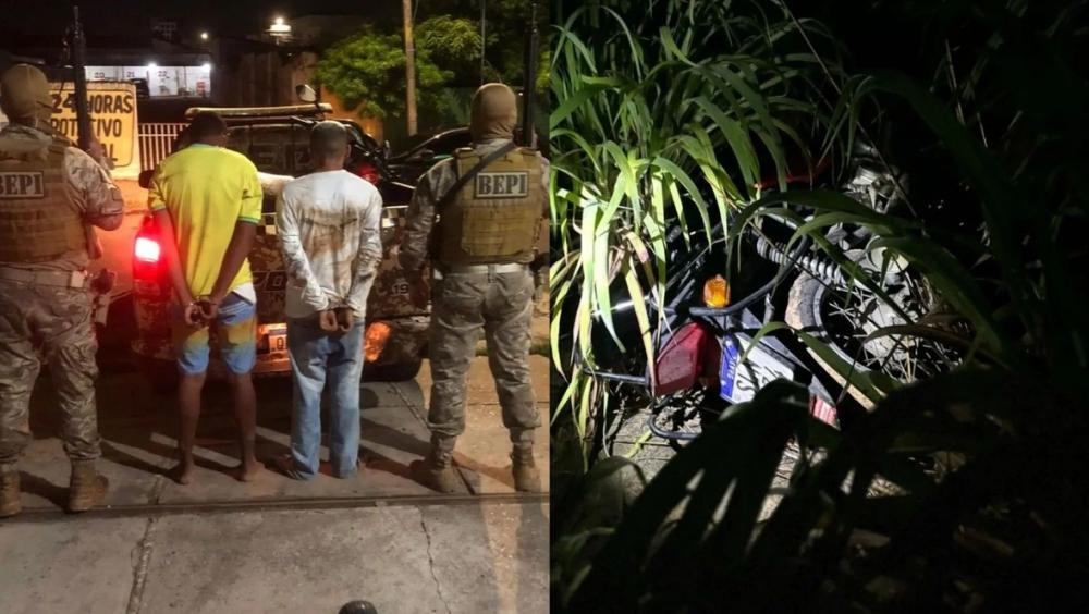 Homens são presos após cair em barranco na zona Sul de Teresina
