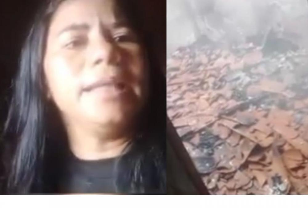 Mulher sofre tentativa de feminicídio e tem casa incendiada pelo ex-marido em Jaicós