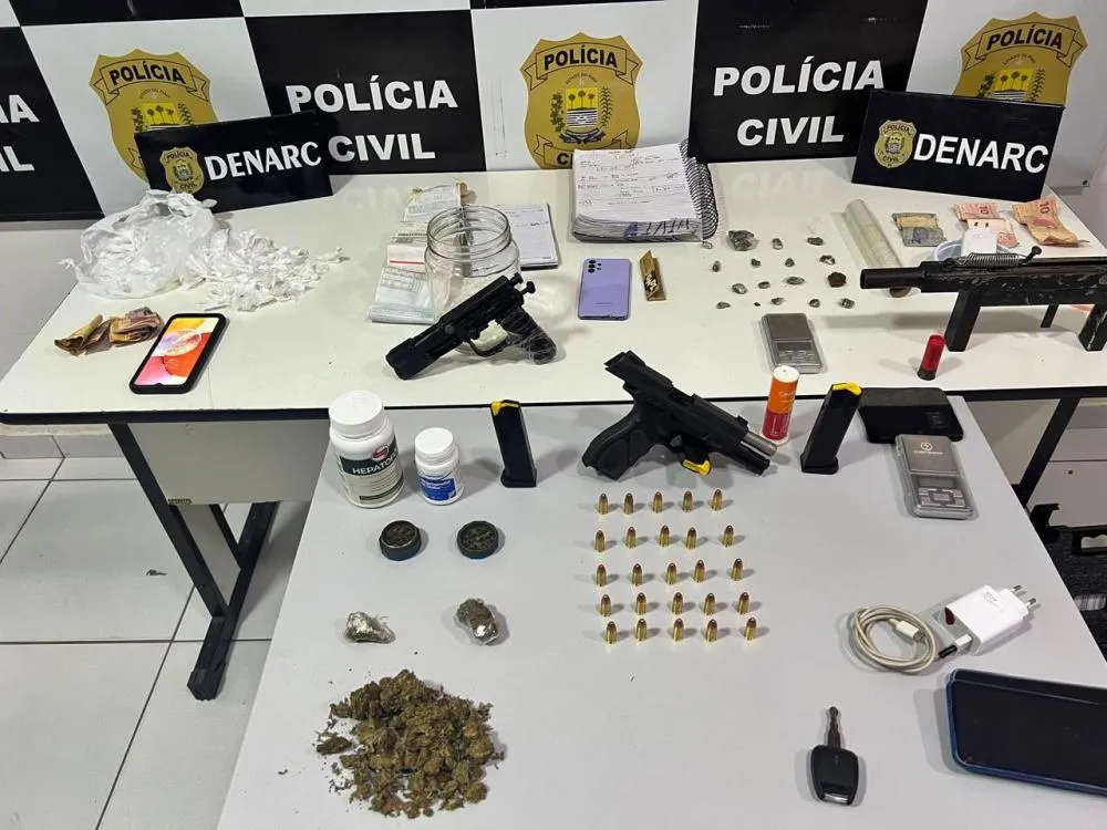 Denarc desarticula bocas de fumo, apreende cocaína, skunk e prende 3 suspeitos em Teresina