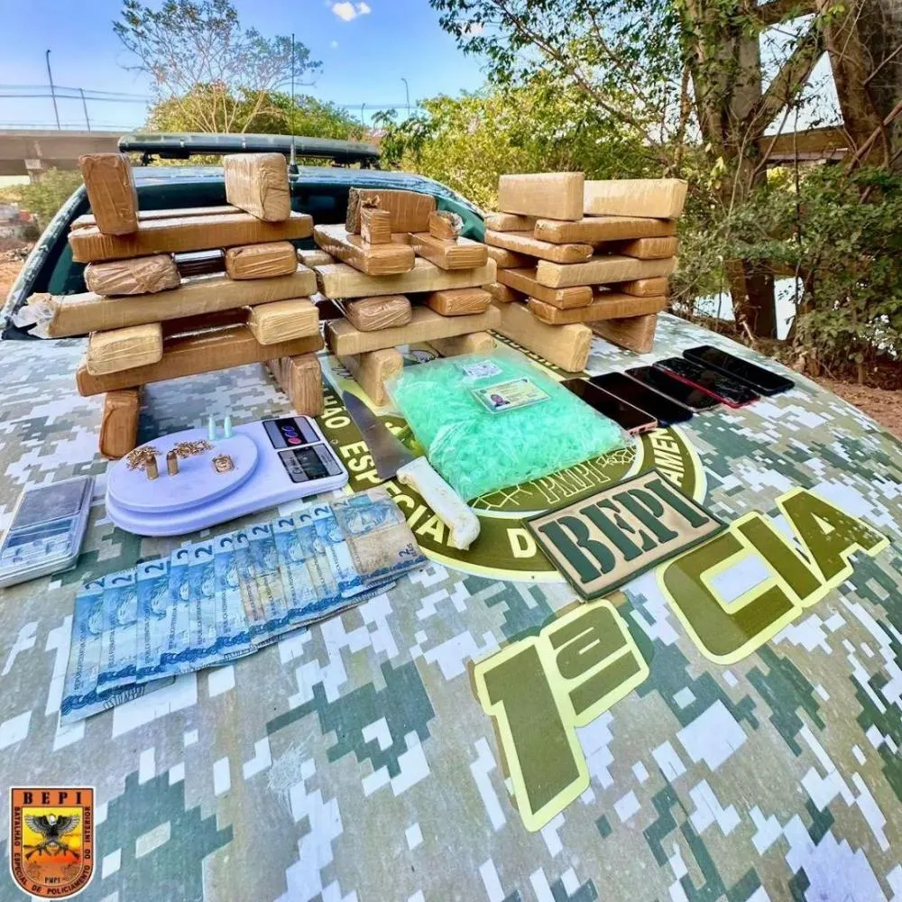 Homem é preso em flagrante com 38 tabletes de maconha em Teresina