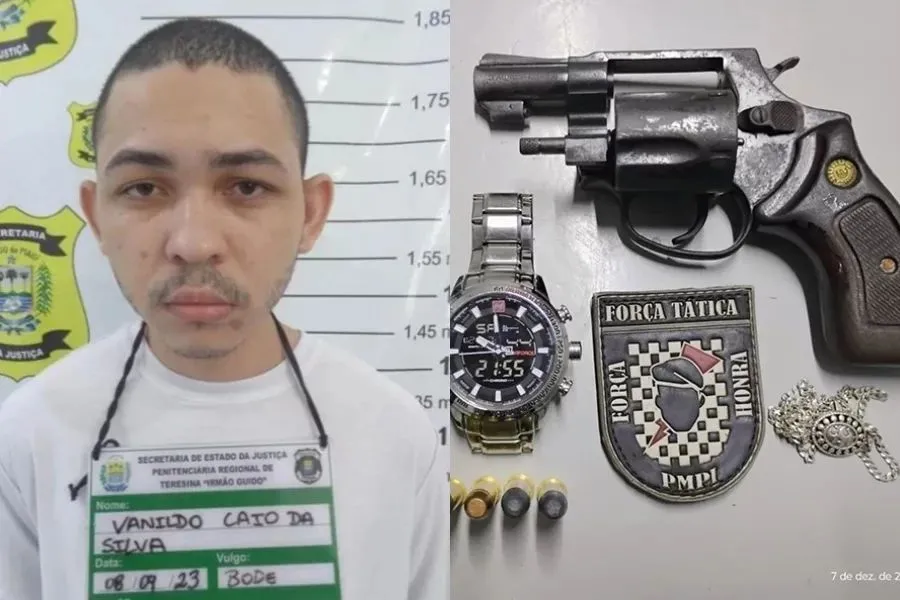 Foragido de Penitenciária no Piauí é recapturado enquanto bebia cerveja em bar