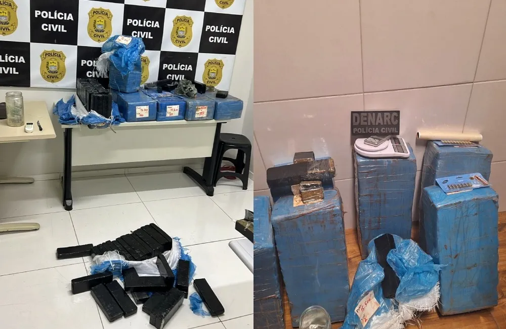 150kg: Denarc realiza a maior apreensão de drogas do ano na zona sul de Teresina