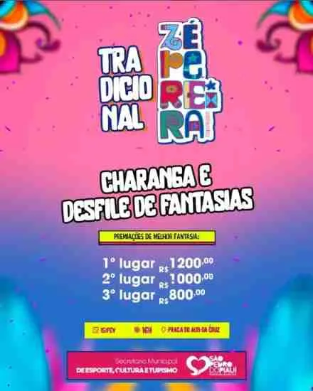 Prefeitura de São Pedro do Piauí divulga programação do tradicional Zé Pereira