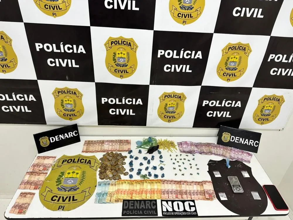 Polícia Civil prende trio por tráfico e apreende drogas em Teresina