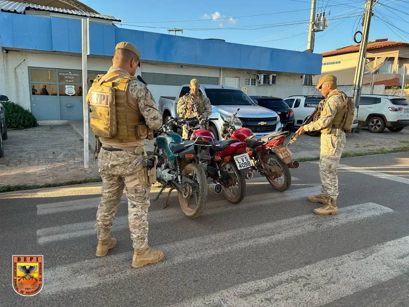 BEPI prende dois homens por furto qualificado e recupera motocicletas no Piauí