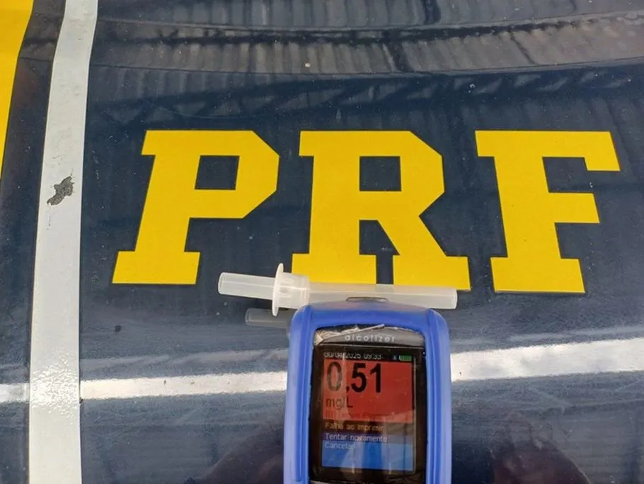 Caminhoneiro é preso por dirigir embriagado na BR 316 em Valença do Piauí