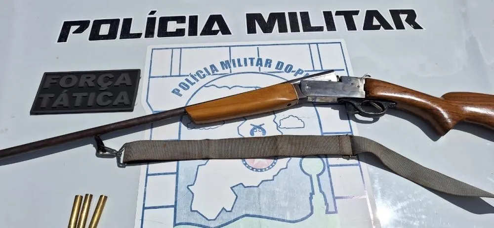 Homem é preso e autuado em flagrante por porte ilegal de arma de fogo na BR-343 em Angical do Piauí
