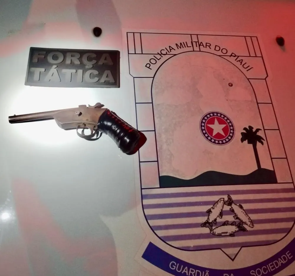 Homem é preso por porte ilegal de arma de fogo após ser visto armado em bar na cidade de Regeneração