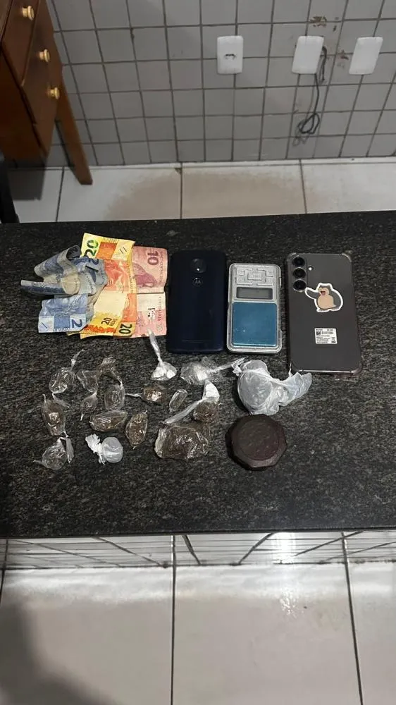 Casal é preso por tráfico de drogas no bairro Boa Esperança, em Pedro II