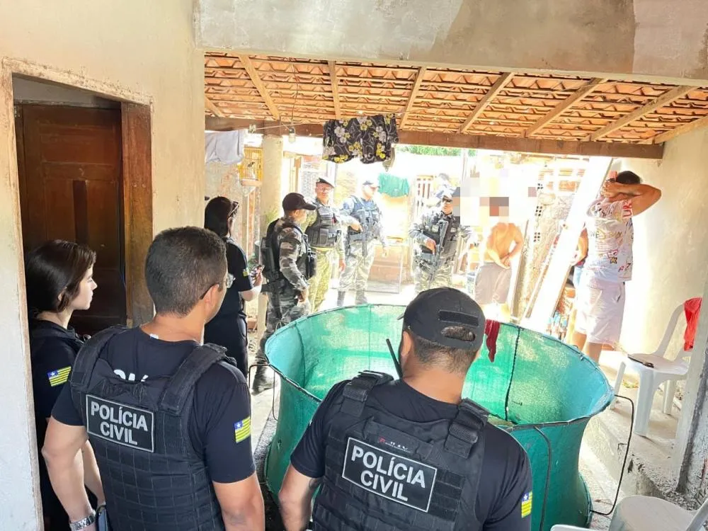 Polícia Civil cumpre mandado e flagra rinha de galos em Teresina