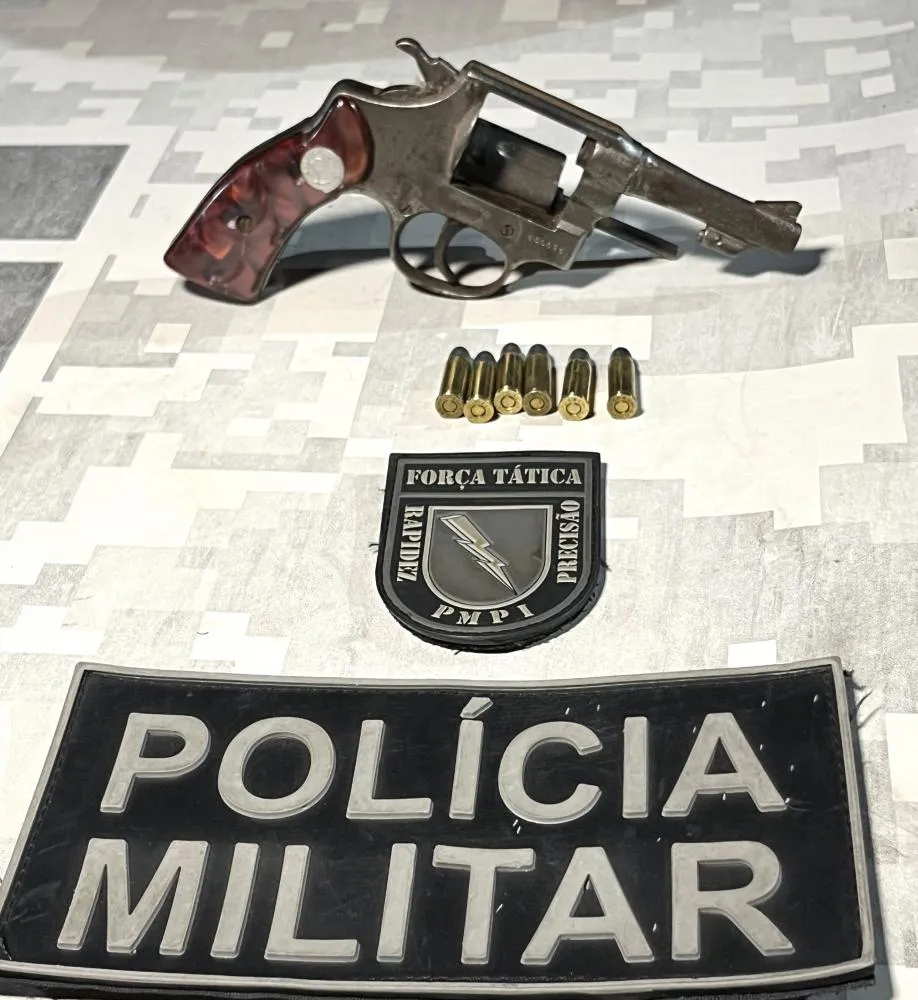 Idoso é flagrado com revólver em Amarante e acaba preso pela Polícia Militar