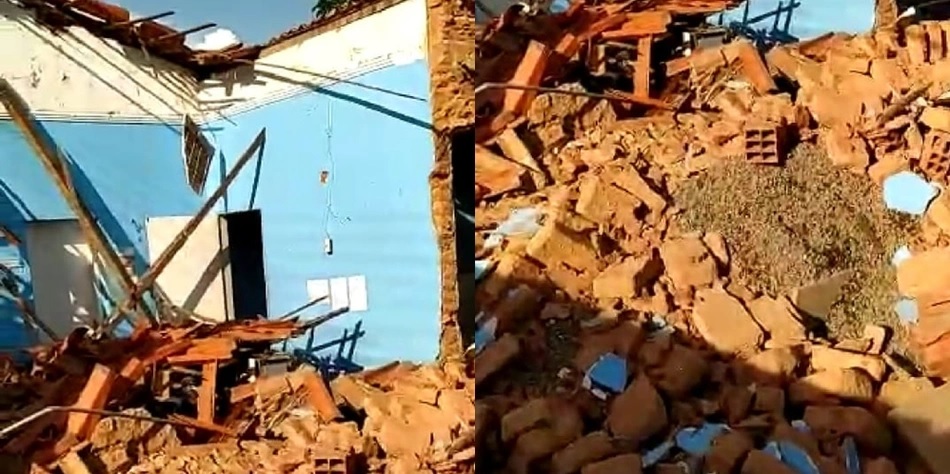 Barro Duro: Prédio onde funciona escritório da Agespisa desaba