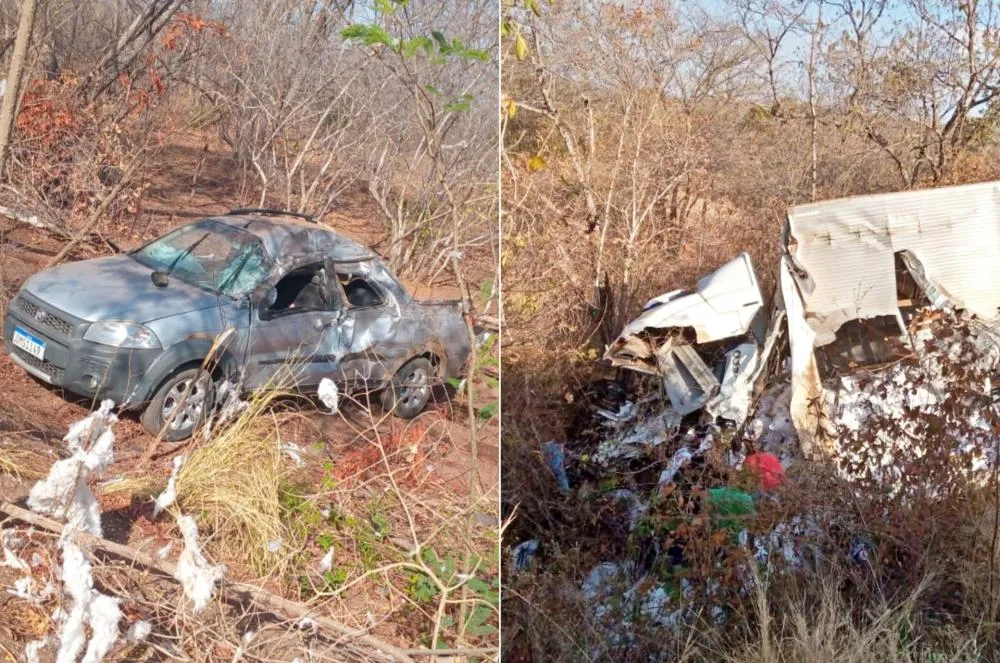 Acidente envolvendo três carretas e um carro deixa uma pessoa morta no Sul do Piauí