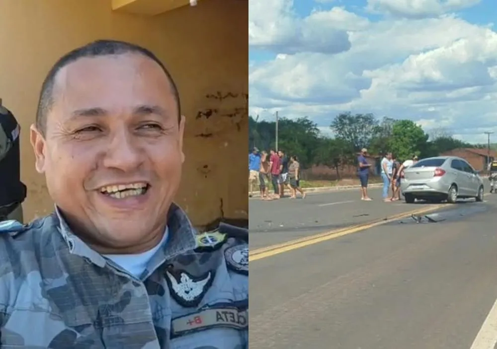 Subtenente da PM-PI morre em acidente na BR-316 após colisão com viatura da Força Nacional