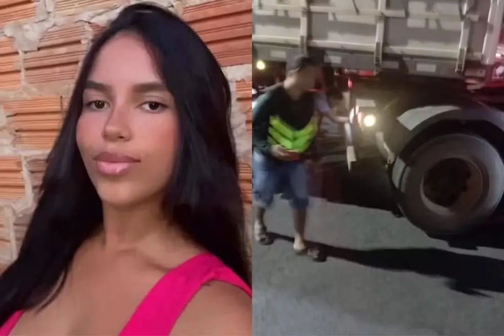 Jovem de 19 anos morre e amiga fica gravemente ferida em acidente entre moto e carreta na BR-343