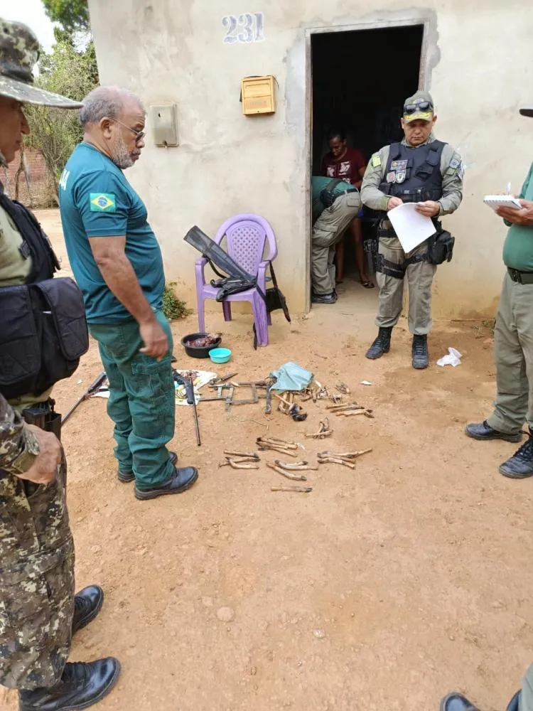 Operação resgata animais silvestres e apreende armas em Regeneração, Jardim do Mulato e Santa Cruz dos Milagres
