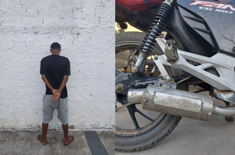 Jovem é preso em flagrante por praticar ‘grau’ e conduzir moto com escapamento adulterado em Água Branca