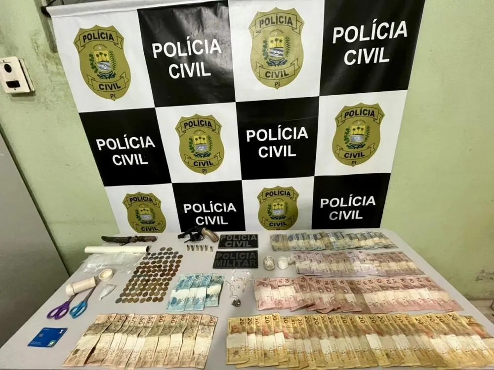 Polícia realiza duas ações e prende três pessoas por tráfico de drogas, receptação e porte ilegal de arma em Barro Duro