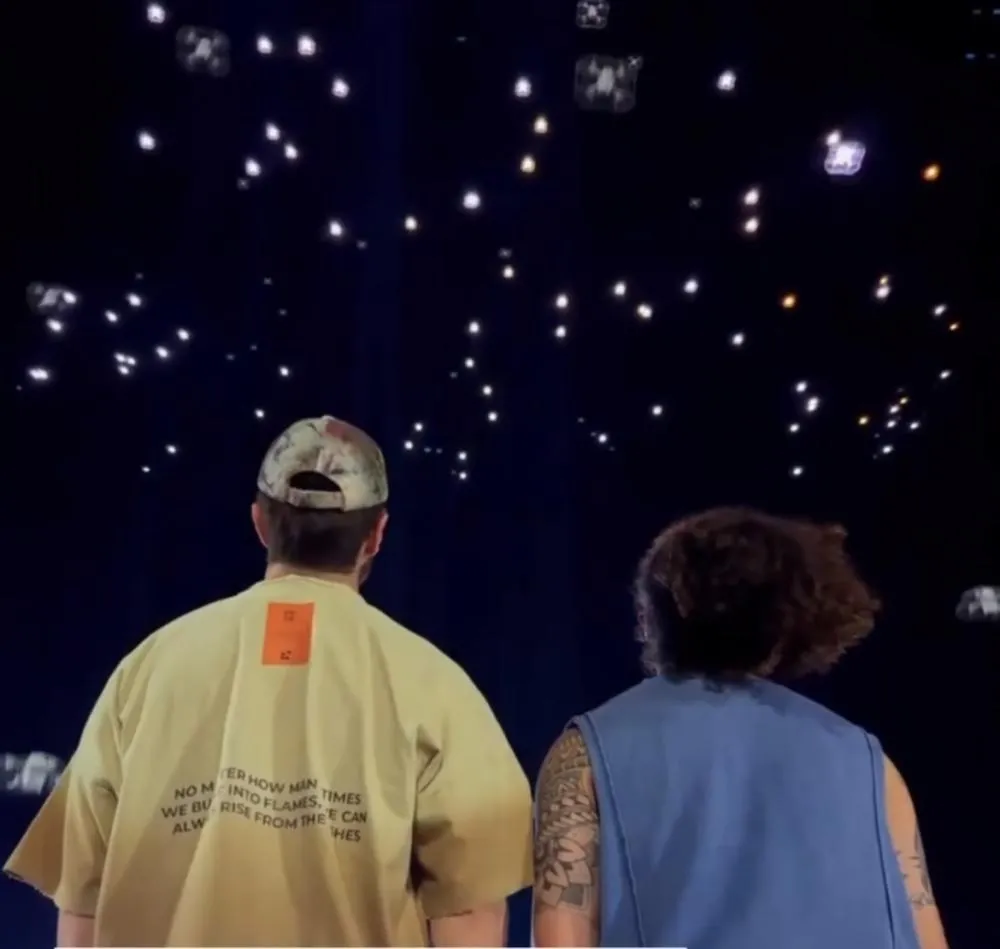 Alok e Whindersson Nunes iluminam o céu de Teresina em teste de drones para mega show