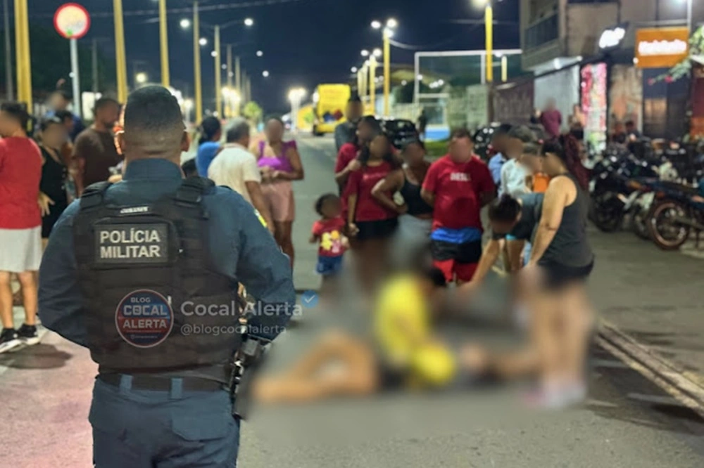 Acidente entre duas motos deixa três feridos no Centro de Cocal na PI-213