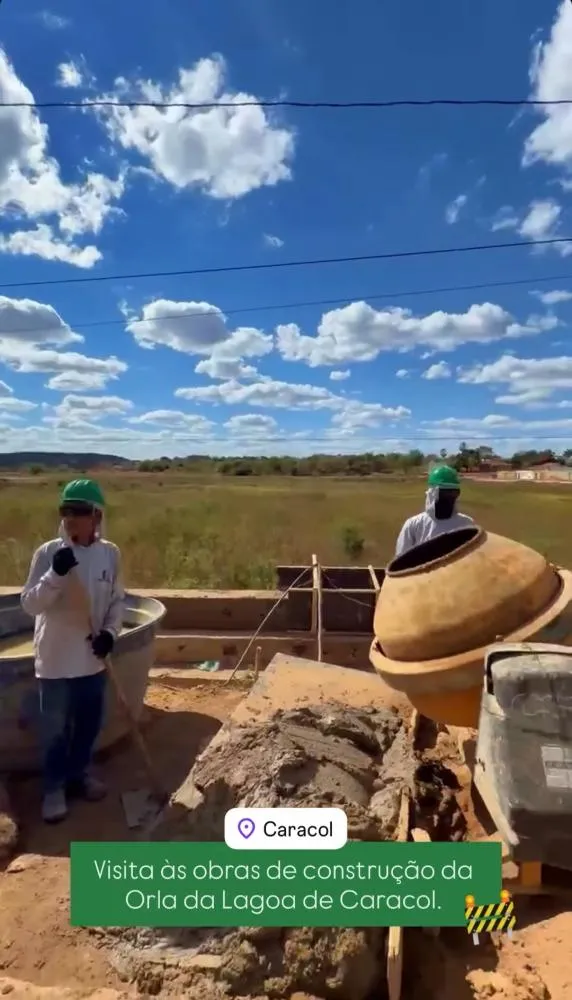 Nova orla de Caracol começa a ganhar forma
