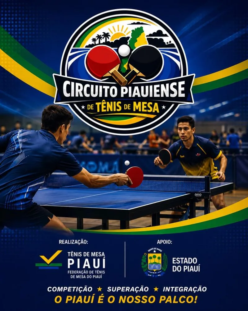 Parnaíba sedia segunda etapa do Circuito Piauiense de Tênis de Mesa